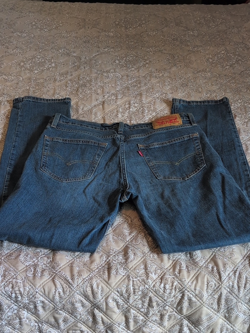 Levi's Dark Blue Straight Leg Men's Jeans 511 34x32